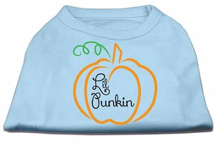 Lil Punkin Screen Print Dog Shirt Baby Blue XS (8)