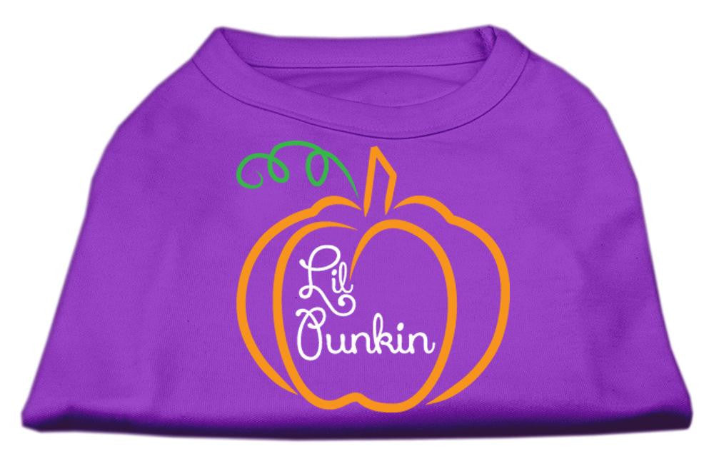 Lil Punkin Screen Print Dog Shirt Purple XS (8)