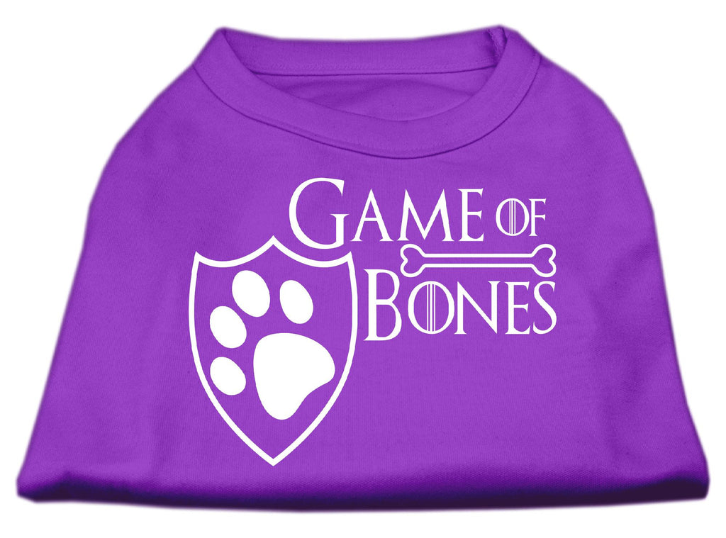 Game of Bones Screen Print Dog Shirt Purple Sm (10)