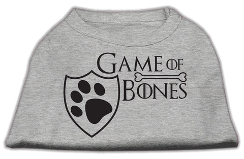 Game of Bones Screen Print Dog Shirt Grey XXXL (20)