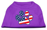 Patriotic Paw Screen Print Shirts