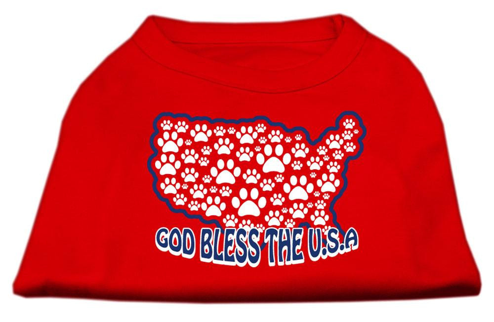 God Bless USA Screen Print Shirts Red S (10)