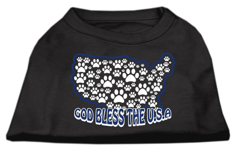 God Bless USA Screen Print Shirts Black XS (8)