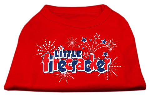 Little Firecracker Screen Print Shirts Red L (14)