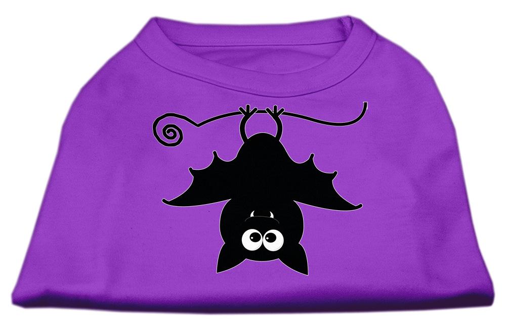 Batsy The Bat Screen Print Dog Shirt Purple Med (12)