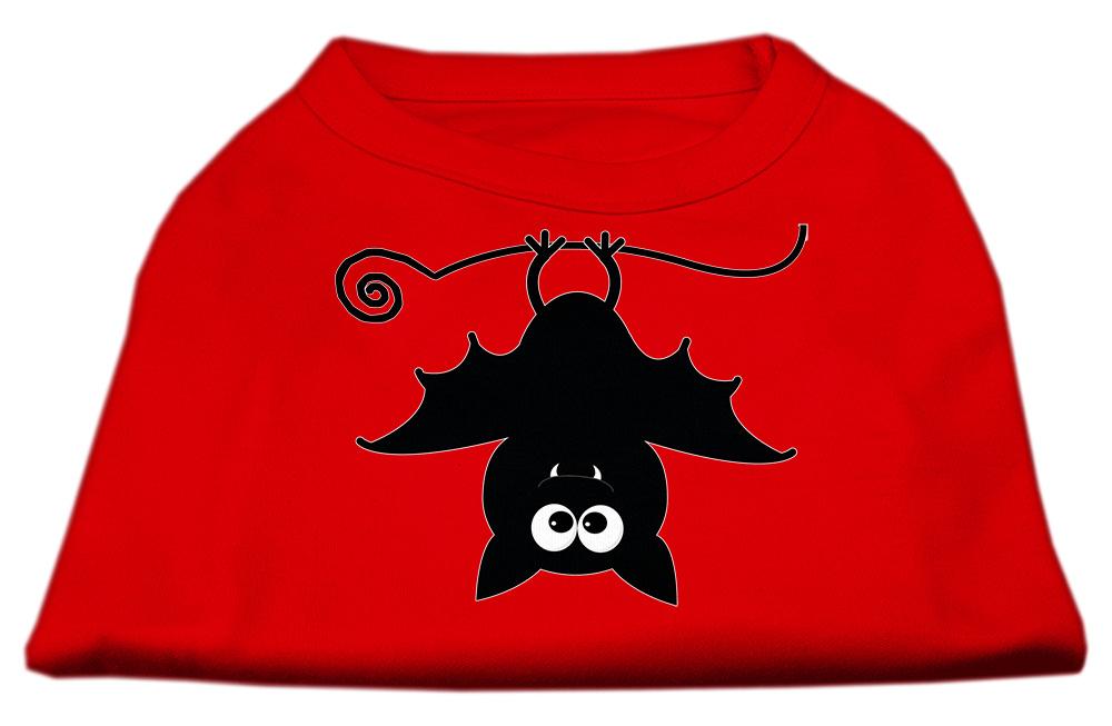 Batsy The Bat Screen Print Dog Shirt Red Sm (10)