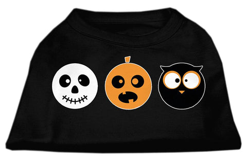 The Spook Trio Screen Print Dog Shirt Black Lg (14)