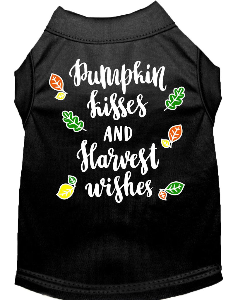 Pumpkin Kisses Screen Print Dog Shirt Black Xxxl (20)