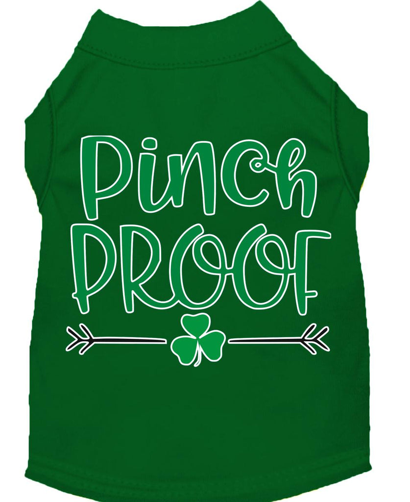 Pinch Proof Screen Print Dog Shirt Green Med (12)