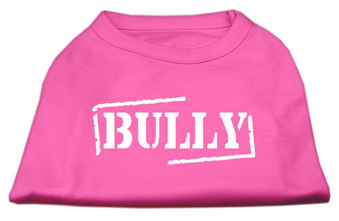 Bully Screen Printed Shirt  Bright Pink Med (12)