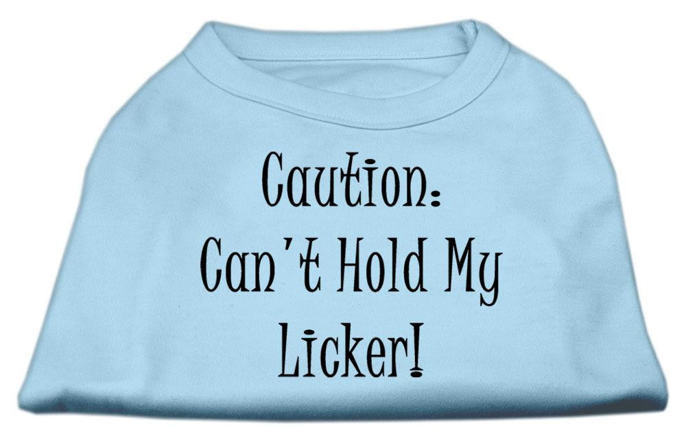 Can't Hold My Licker Screen Print Shirts Baby Blue XL (16)