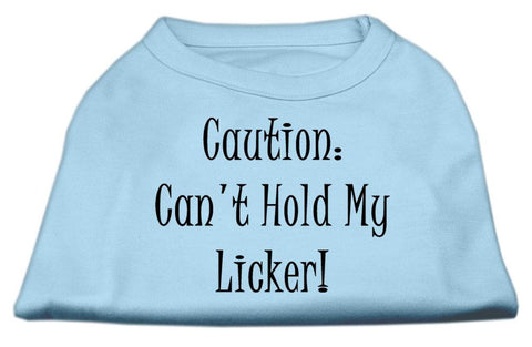 Can't Hold My Licker Screen Print Shirts Baby Blue XS (8)