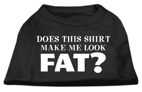 Does This Shirt Make Me Look Fat? Screen Printed Shirt Black  Sm (10)