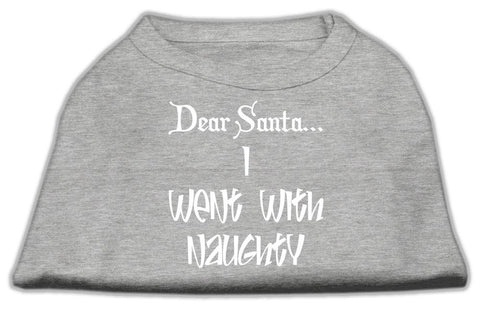 Dear Santa I Went With Naughty Screen Print Shirts