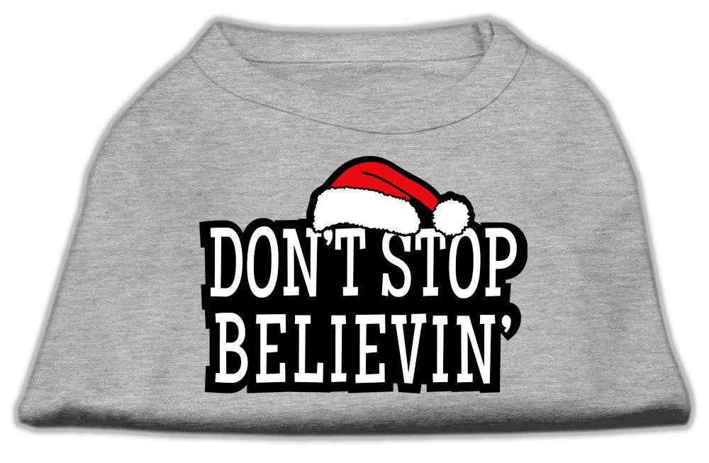 Don't Stop Believin' Screenprint Shirts Grey M (12)