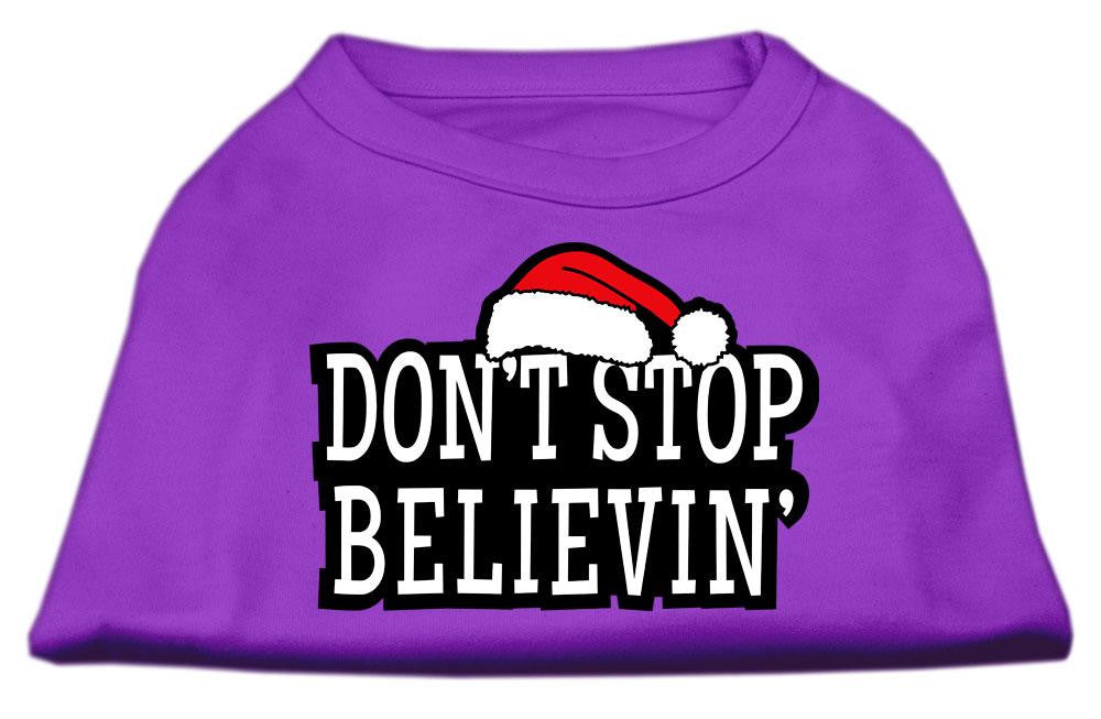 Don't Stop Believin' Screenprint Shirts Purple M (12)