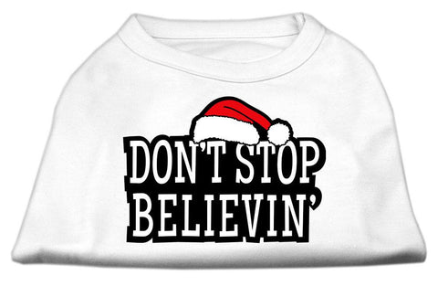 Don't Stop Believin' Screenprint Shirts White XXXL (20)