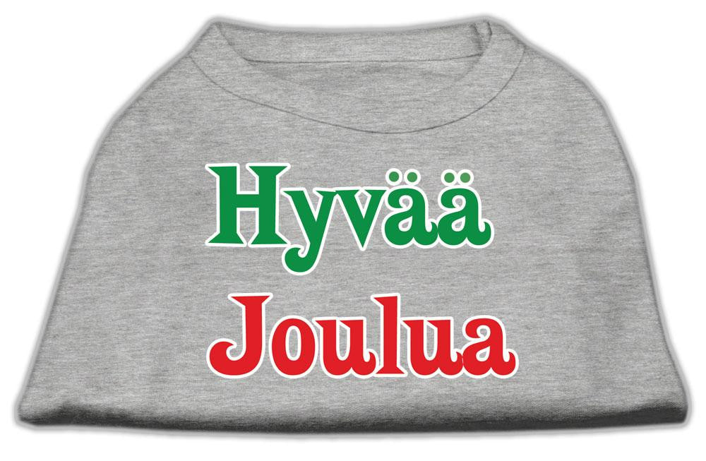 Hyvaa Joulua Screen Print Shirt Grey XL (16)