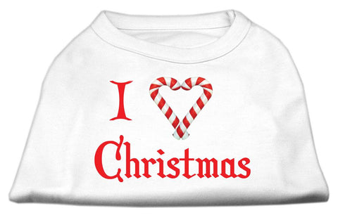 I Heart Christmas Screen Print Shirt  White XS (8)