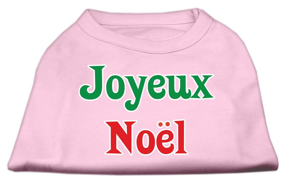 Joyeux Noel Screen Print Shirts Light Pink XL (16)