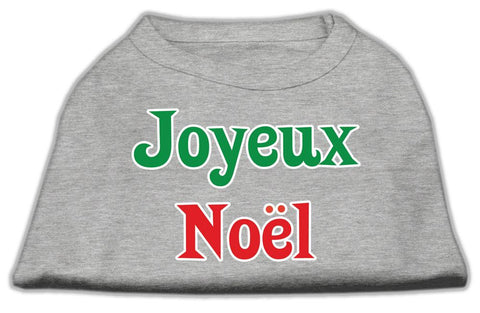 Joyeux Noel Screen Print Shirts Grey XS (8)