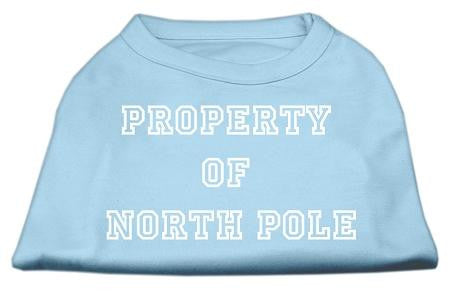 Property of North Pole Screen Print Shirts Baby Blue XXL (18)