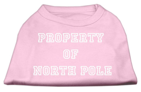 Property of North Pole Screen Print Shirts Pink XXL (18)