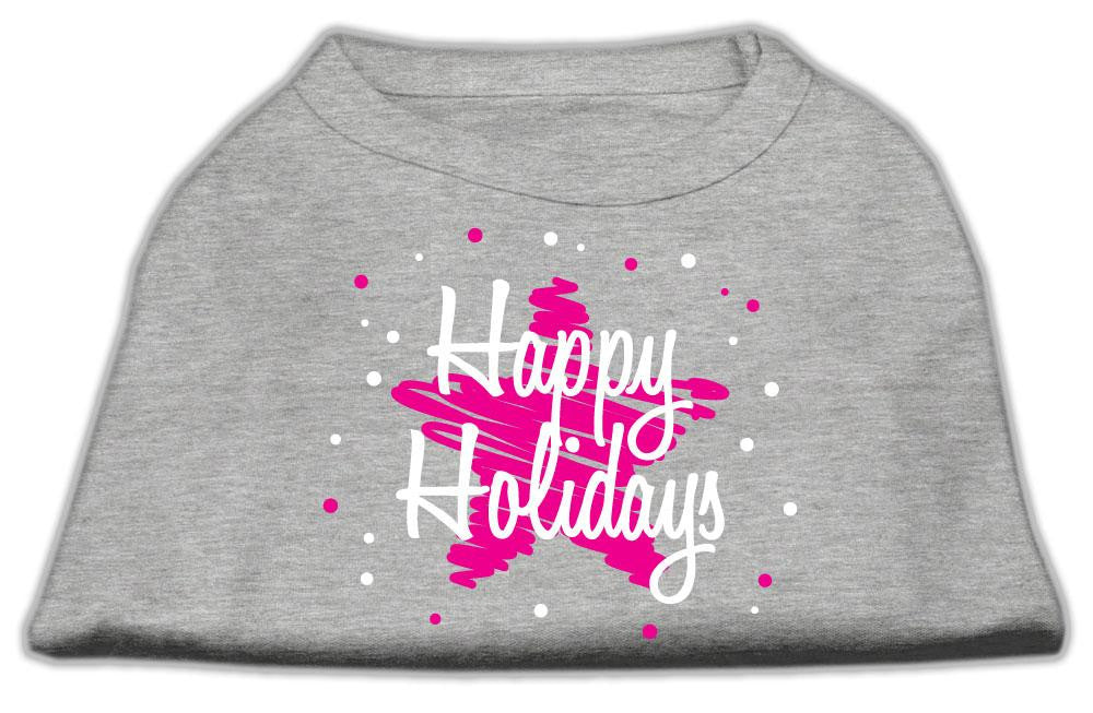 Scribble Happy Holidays Screenprint Shirts Grey L (14)