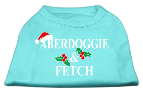 Aberdoggie Christmas Screen Print Shirt Aqua L (14)