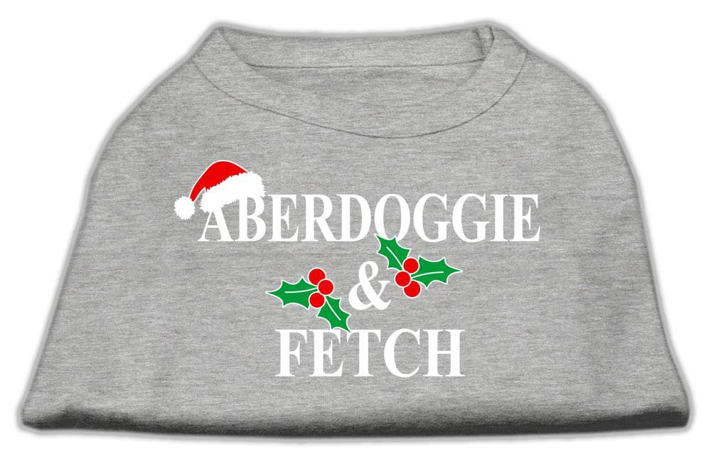 Aberdoggie Christmas Screen Print Shirt Grey Xxl (18)