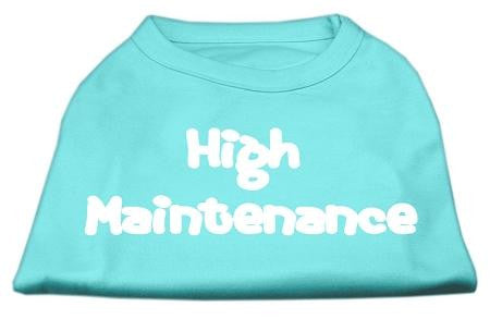 High Maintenance Screen Print Shirts  Aqua L (14)