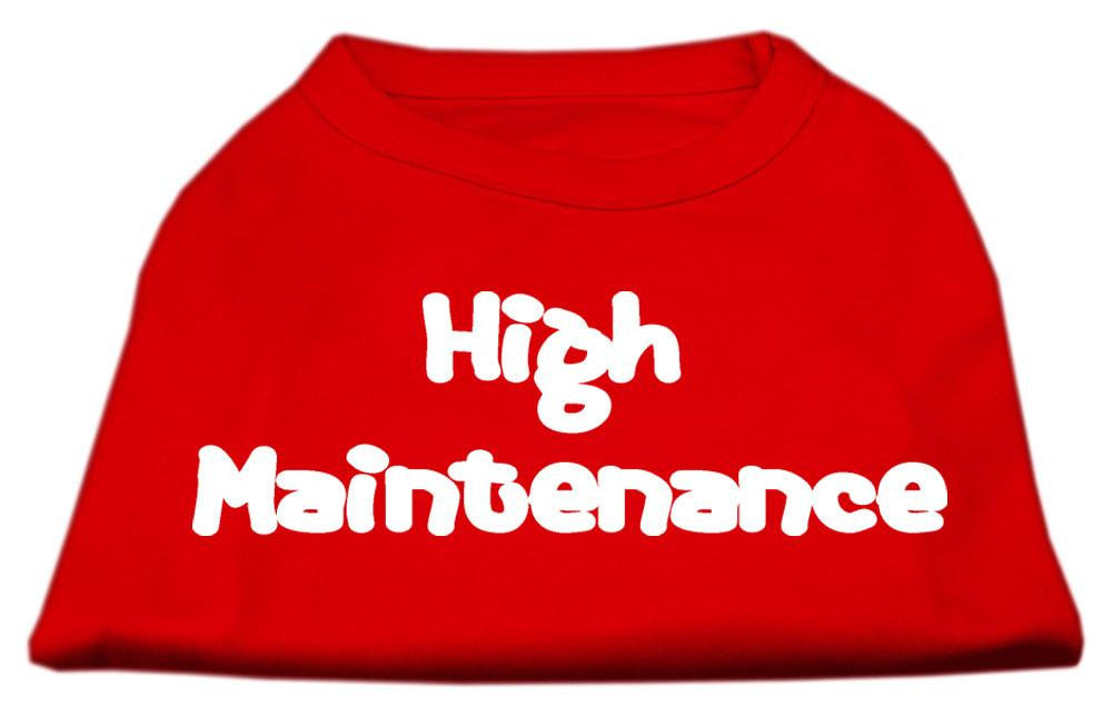 High Maintenance Screen Print Shirts  Red L (14)