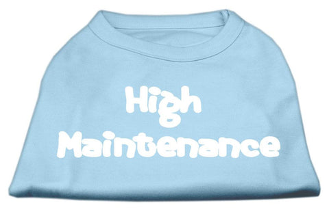 High Maintenance Screen Print Shirts  Baby Blue XS (8)