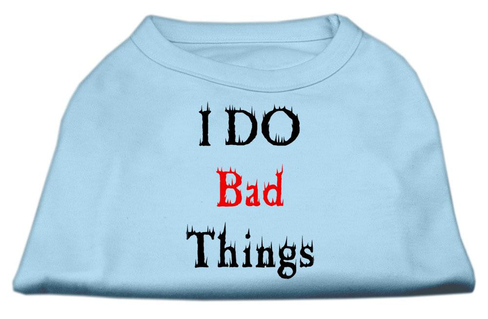 I Do Bad Things Screen Print Shirts Baby Blue XS (8)