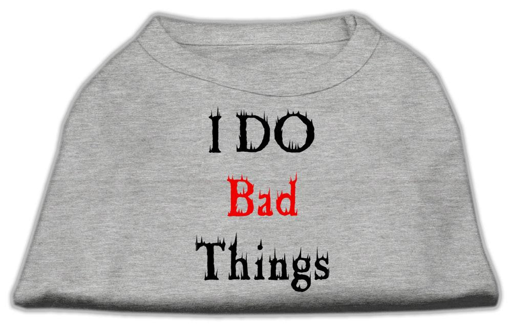 I Do Bad Things Screen Print Shirts Grey XS (8)