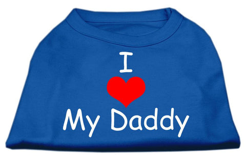 I Love My Daddy Screen Print Shirts Blue Sm (10)