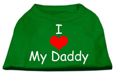 I Love My Daddy Screen Print Shirts Emerald Green XL (16)