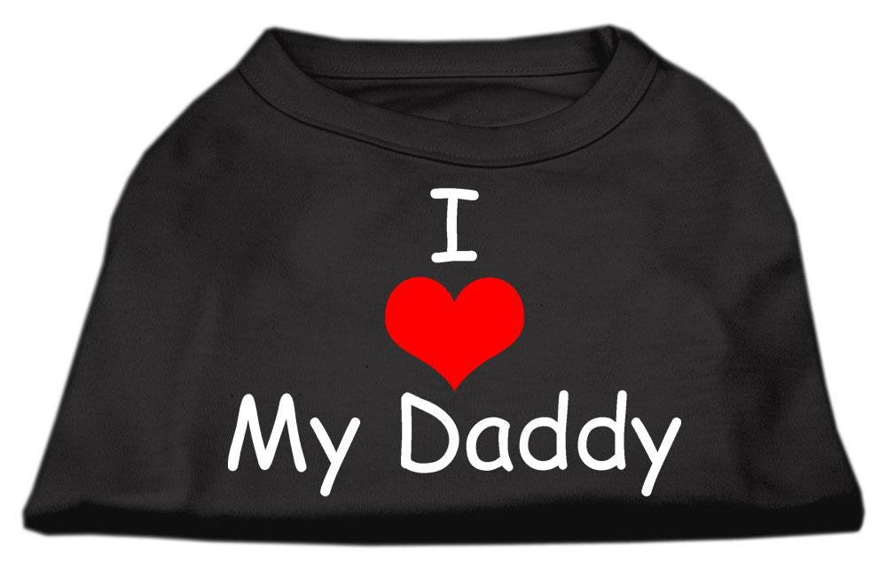 I Love My Daddy Screen Print Shirts Black  XXL (18)