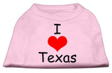 I Love Texas Screen Print Shirts