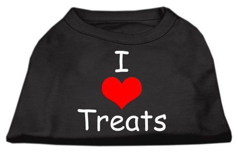 I Love Treats Screen Print Shirts Black  Lg (14)