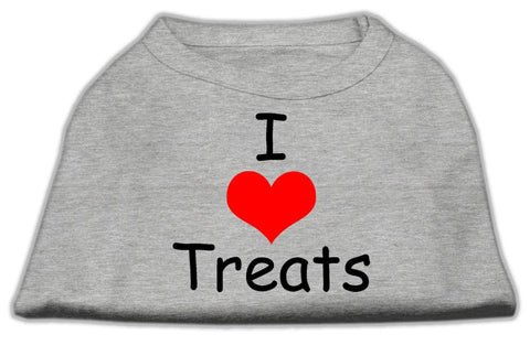 I Love Treats Screen Print Shirts Grey XL (16)