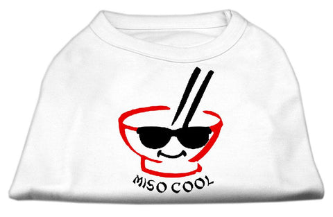 Miso Cool Screen Print Shirts White Sm (10)