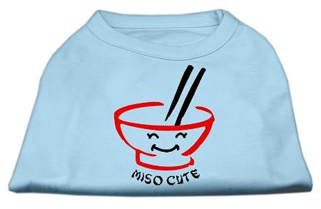 Miso Cute Screen Print Shirts Baby Blue Sm (10)