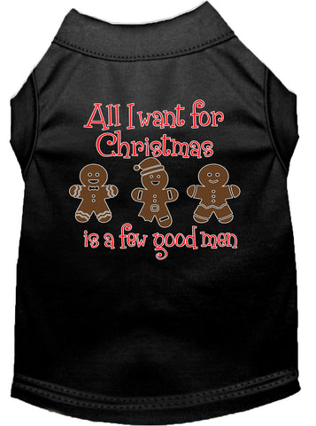 All I Want Is A Few Good Men Screen Print Dog Shirt Black Lg