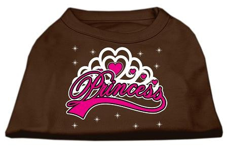 I'm a Princess Screen Print Shirts Brown XS (8)