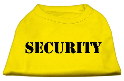 Security Screen Print Shirts Yellow Lg (14)