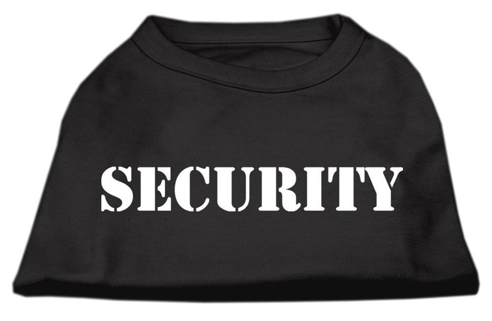 Security Screen Print Shirts Black  w- white text Sm (10)