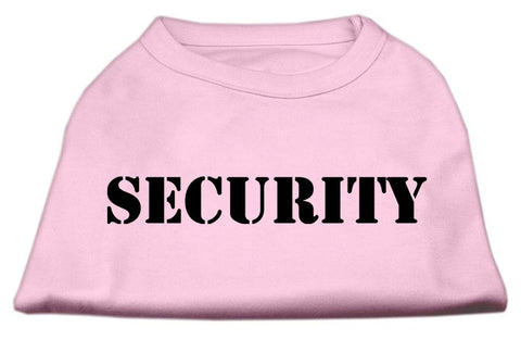 Security Screen Print Shirts Light Pink w- black text Sm (10)