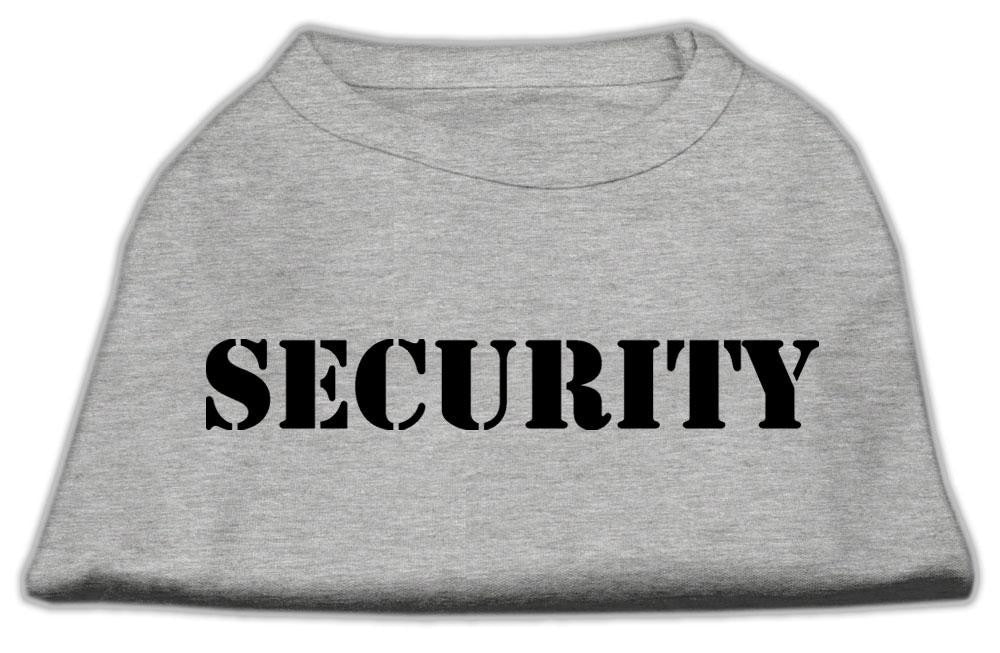 Security Screen Print Shirts Grey W- Black Text Xxl (18)