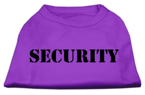 Security Screen Print Shirts Purple w- white text XXXL (20)